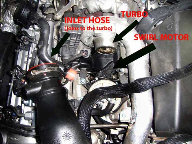 Turbo inlet hose Chrysler 300C